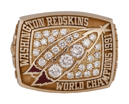 1991 Washington Redskins Super Bowl XVI Championship Players Ring (Terry Orr)